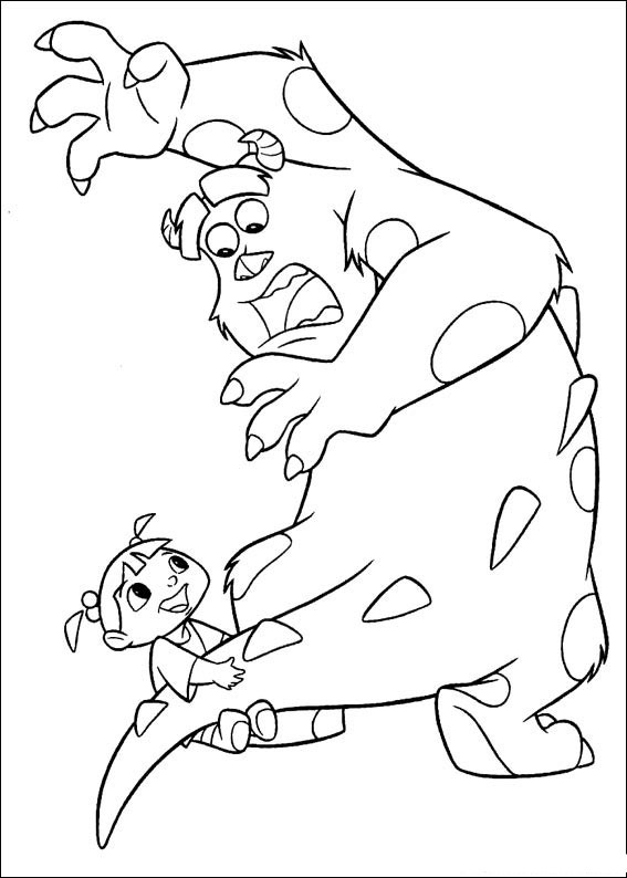 Sully from Monster Inc Coloring Page