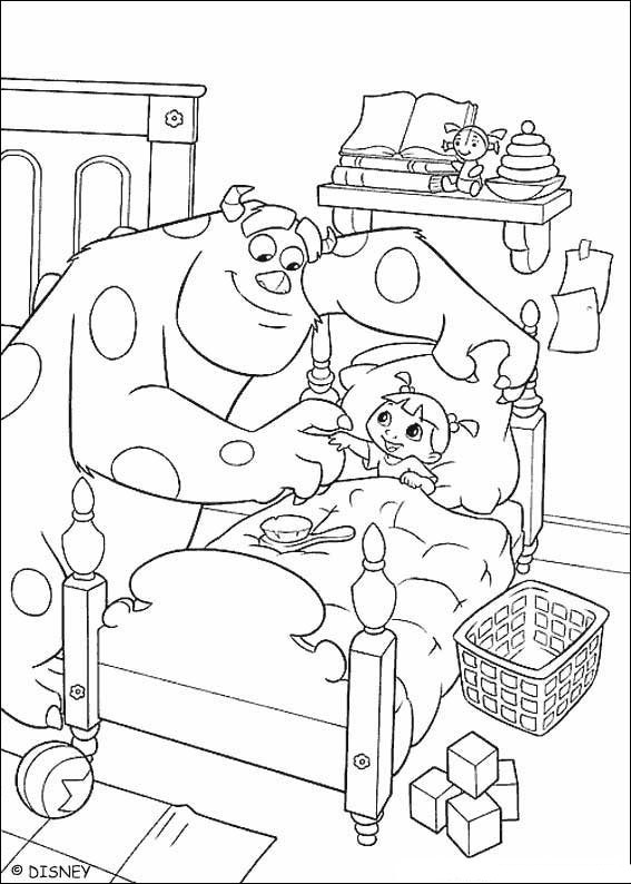 Monsters Inc Coloring Pages Sully and Boo