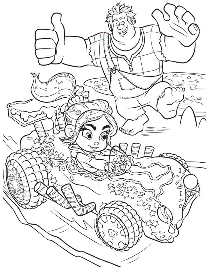 wreck ralph coloring pages