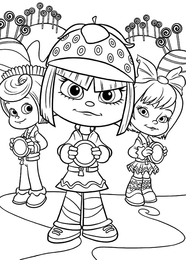 Wreck It Ralph Sugar Rush Land Coloring Pages