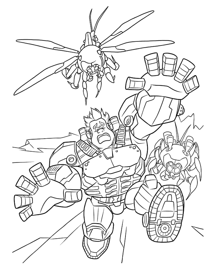 Wreck-it Ralph Coloring Pages - Free Printables