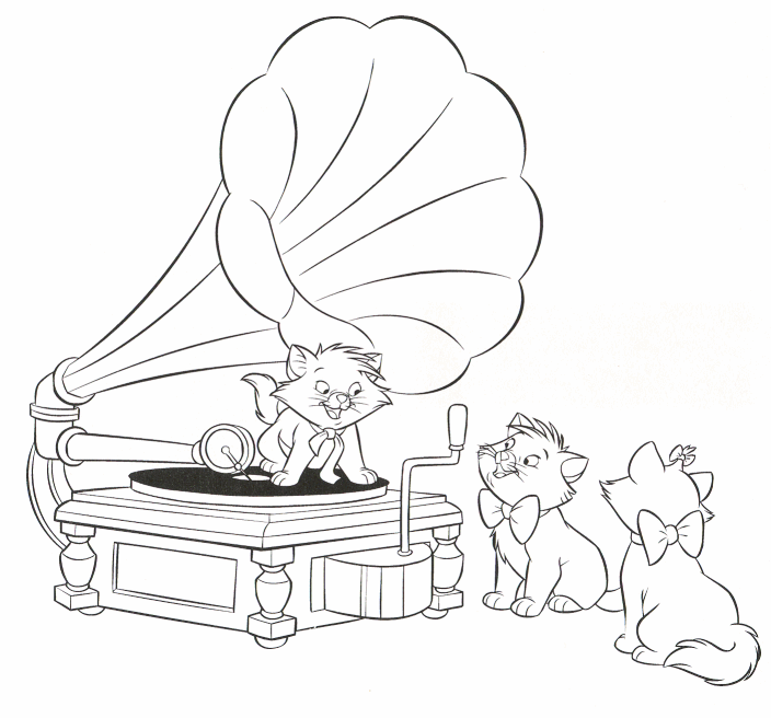 Aristocats Coloring Page
