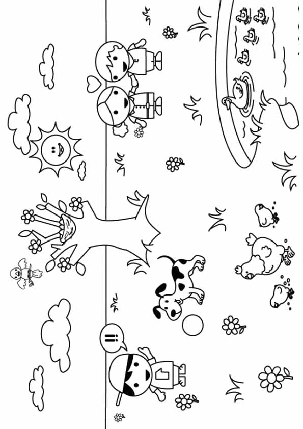 Cute Free Spring Coloring Pages