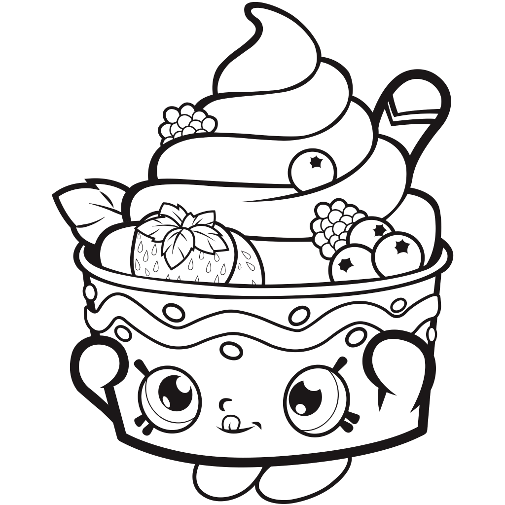 Download Free Shopkins Coloring Page