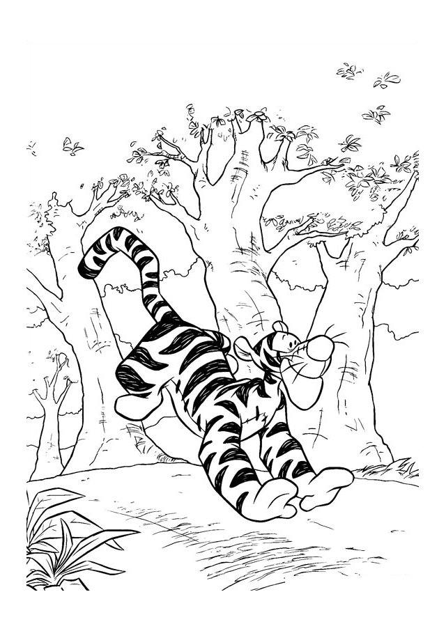 Downloadable Tigger Coloring Pages