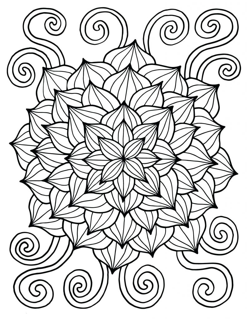 Flower for Spring Coloring Page