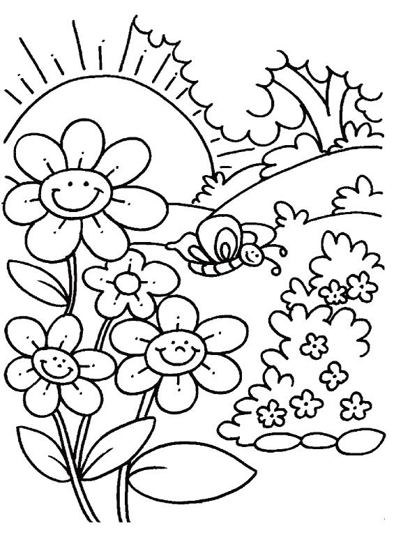 Free Printable Spring Break Coloring Sheets