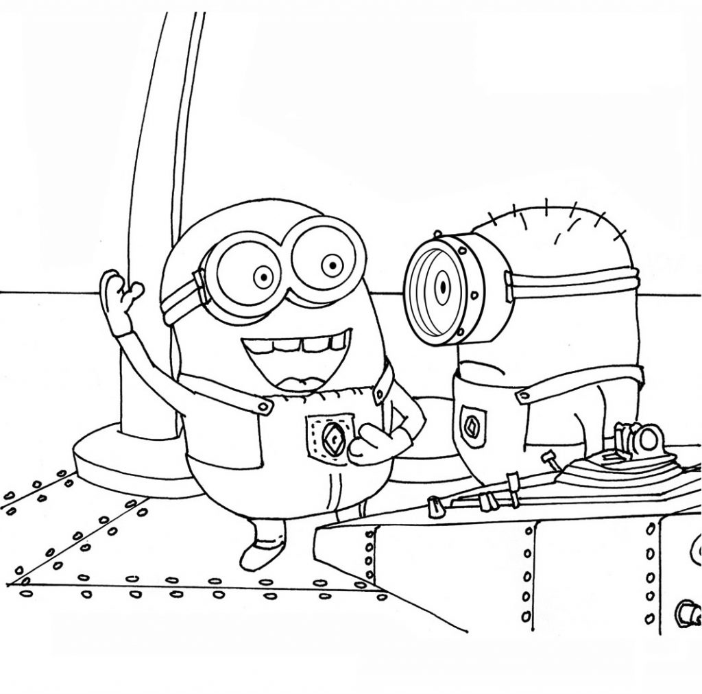 Free Minion Coloring Page Printable