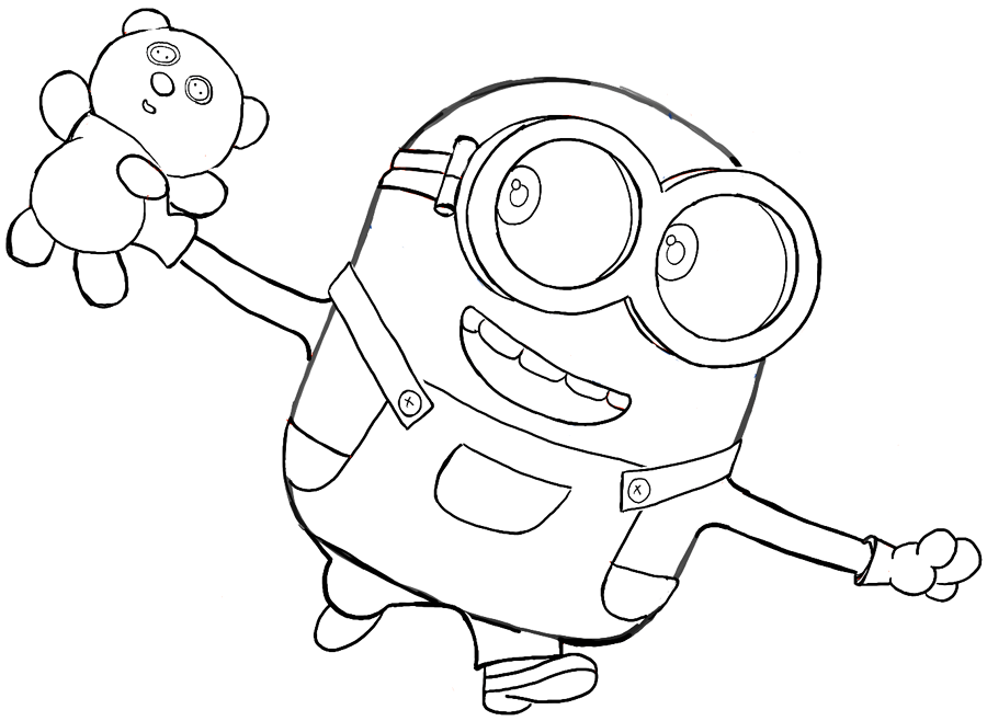 images of coloring pages minions rocking - photo #22