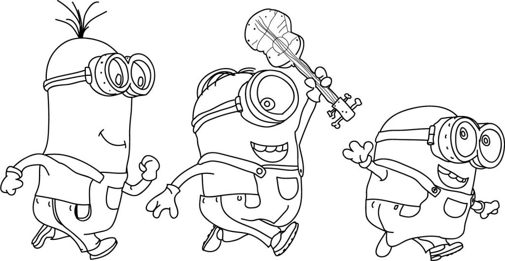 Free Minions Coloring Pages