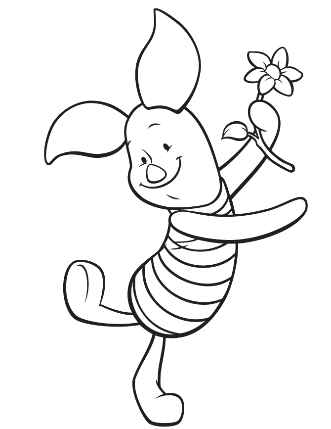 Free Piglet Coloring Page