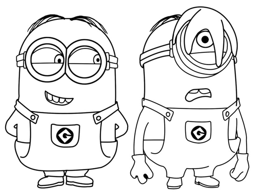 Minion Boyama Sayfaları Ücretsiz
