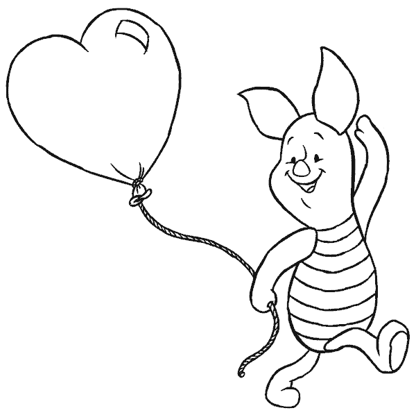 Piglet Coloring Page Printable