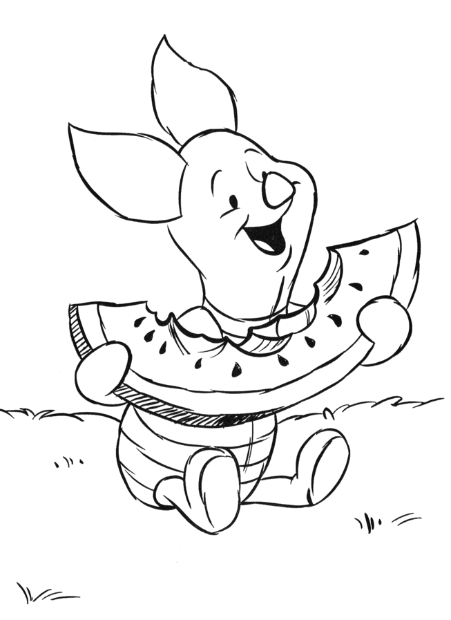 Piglet Coloring Pages Printables