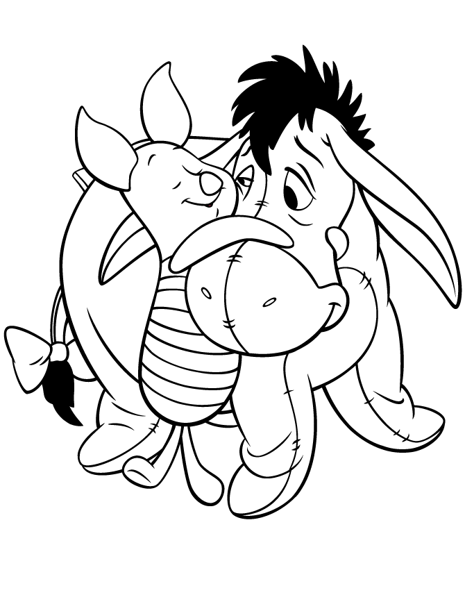 Printable Piglet Coloring Page