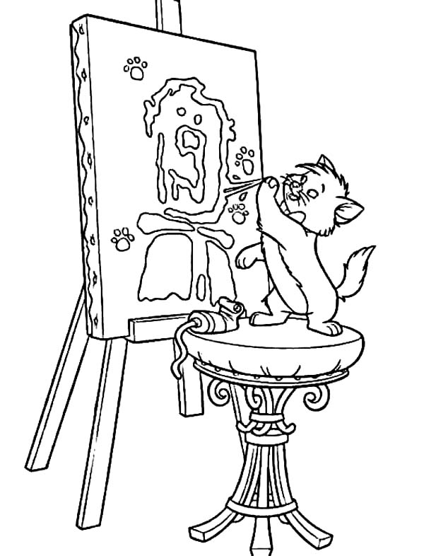 Aristocats Coloring Page For Kids Coloring Pages