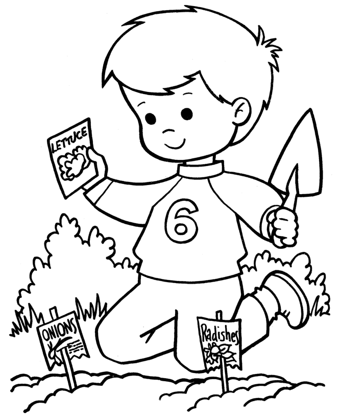 Spring Coloring Pages Garden