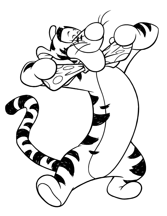 Tigger Coloring Pages Disney Book Sketch Coloring Page
