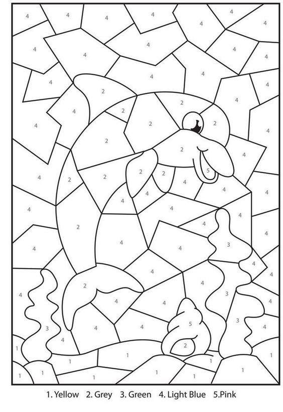 Color By Number Animals Printables