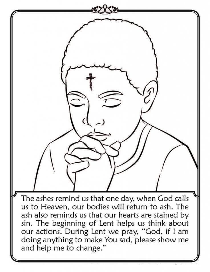 Ash Wednesday Printable Coloring Pages Printable Templates Ash Wednesday Printable Coloring Pages Printable Templates