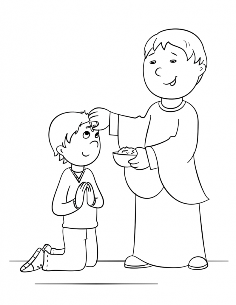 Ash Wednesday Coloring Pages