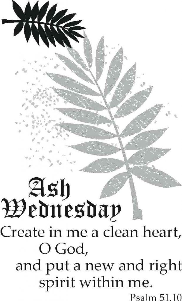 Ash Wednesday Psalm Printout