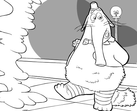 Bing Bong Inside Out Coloring Page