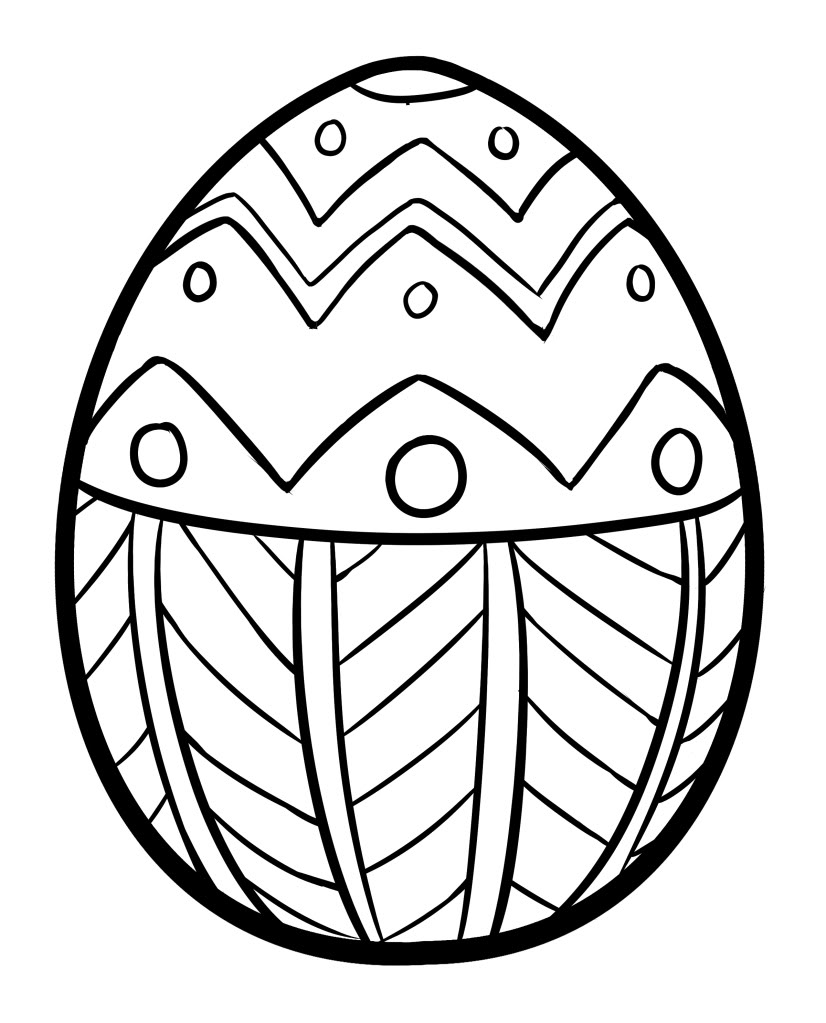 Coloring Easter Egg Easter Coloring Page