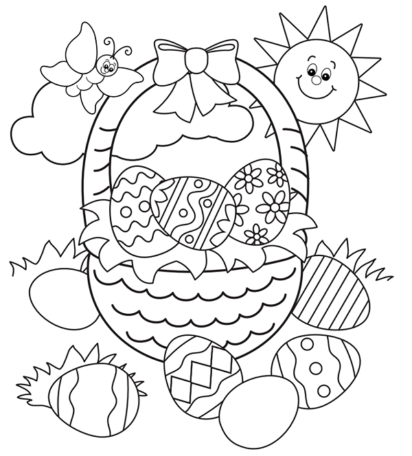 Download Easter Basket Coloring Pages - Best Coloring Pages For Kids