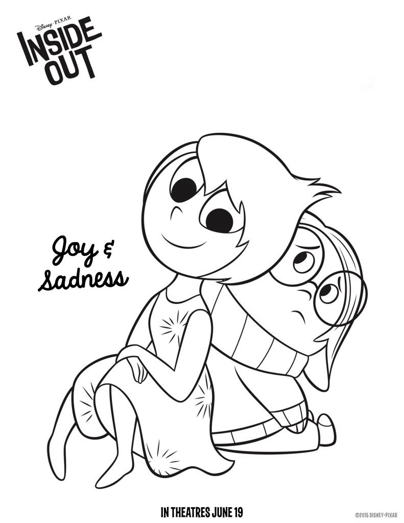 Free Joy Inside Out Coloring Pages