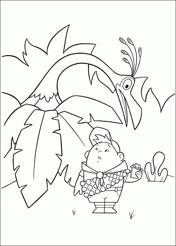 Free Up Coloring Page Printable