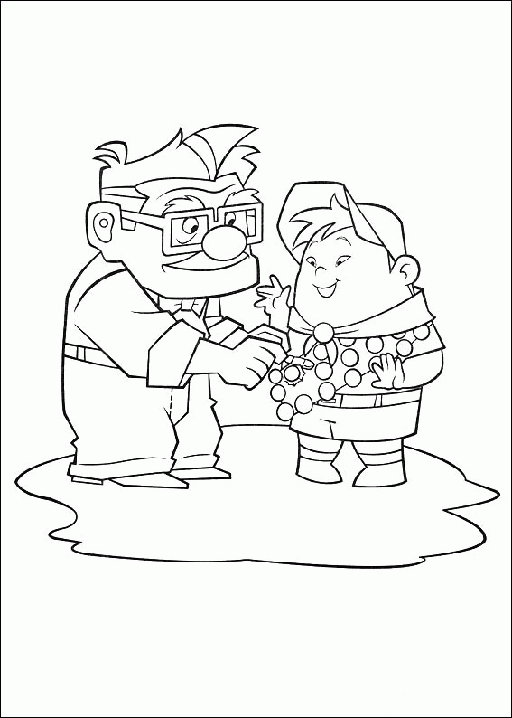 Free Up Coloring Page Printables