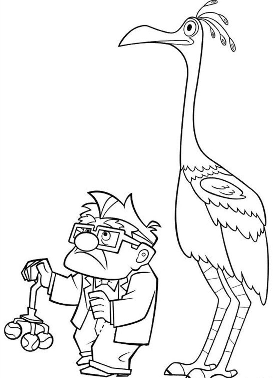 kevin up coloring page