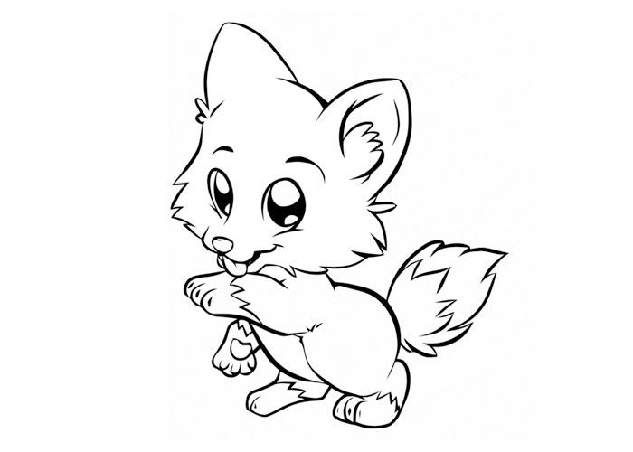 Happy Puppy Coloring Pages