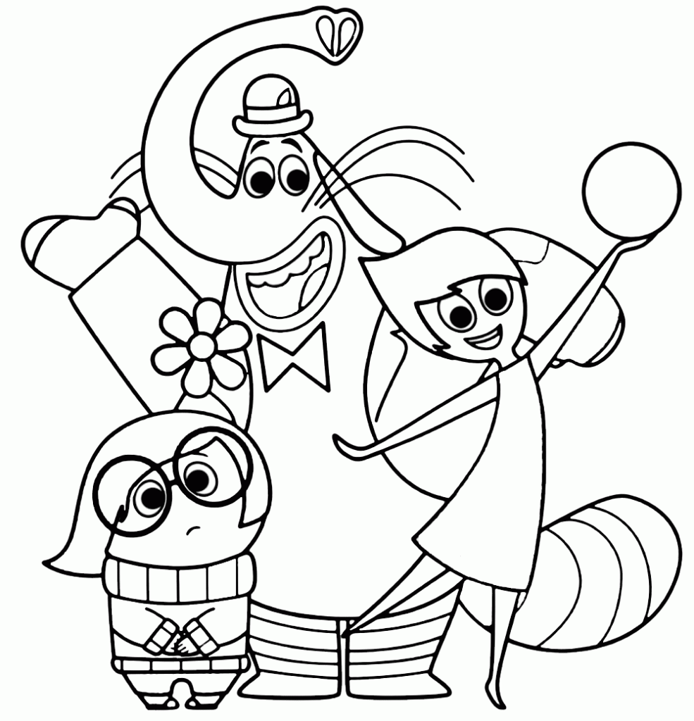 Inside Out Coloring Page Printable