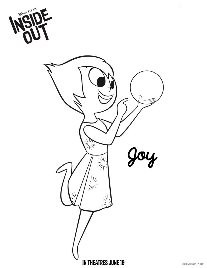 Joy Inside Out Coloring Pages