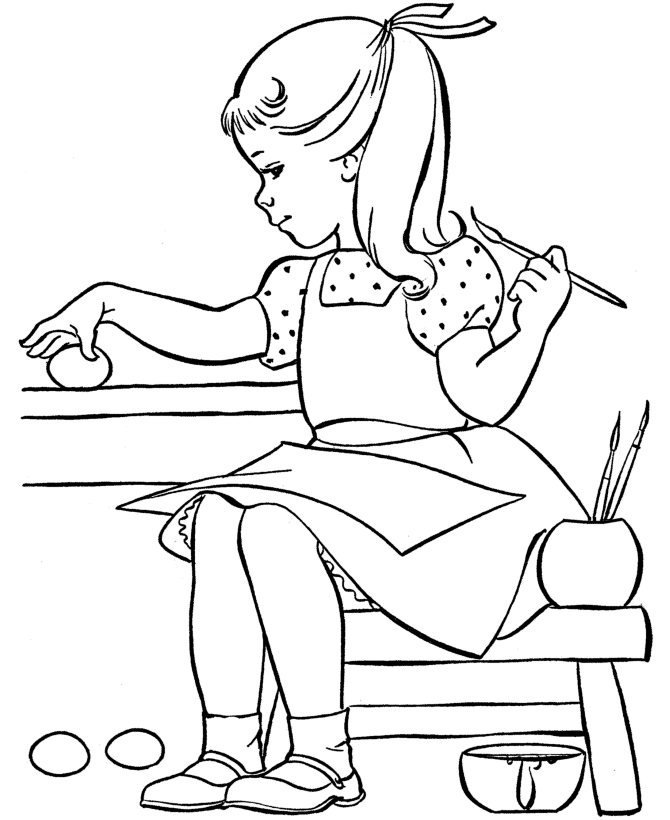 Printable Easter Coloring Page