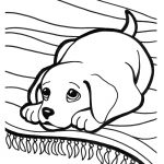 Super Cute Puppy Coloring Page Printable