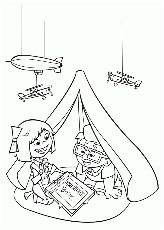 Up Coloring Page Printables