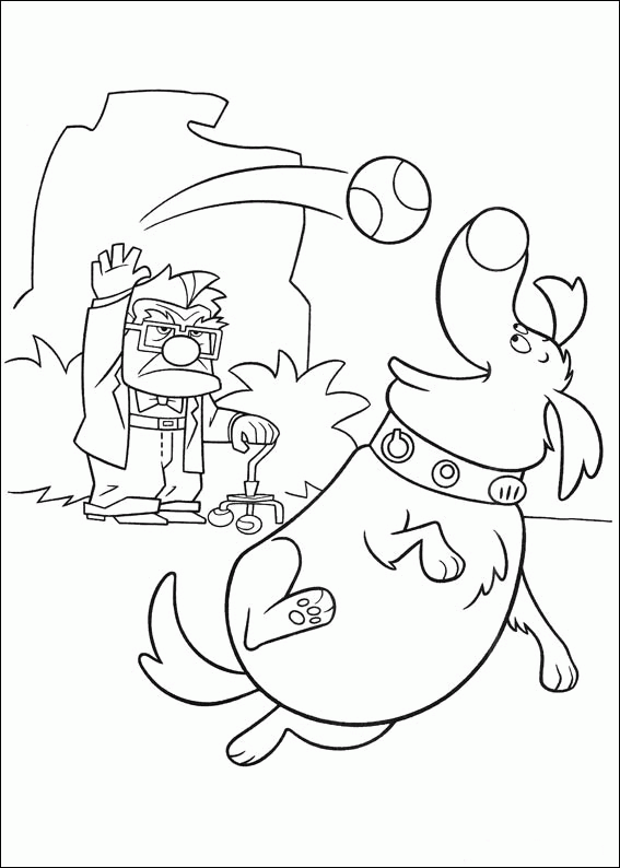 Up Coloring Pages Dog
