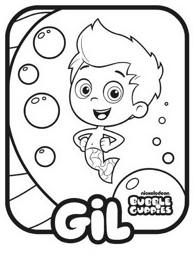 Bubble Guppies Coloring Pages - Gil