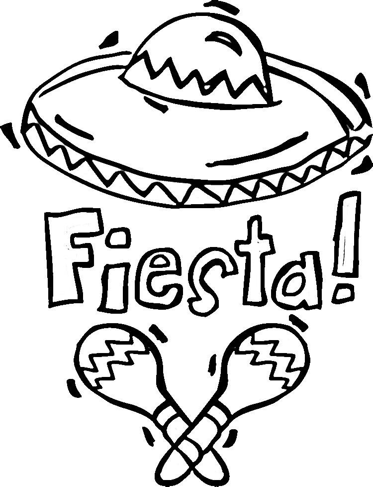 Cinco De Mayo Fiesta Coloring Page