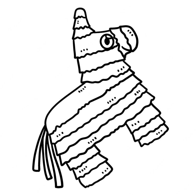 Cinco De Mayo Pinata Coloring Page