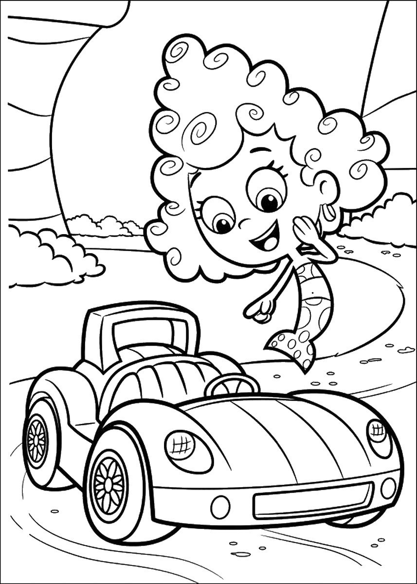 gil bubble guppies drawing