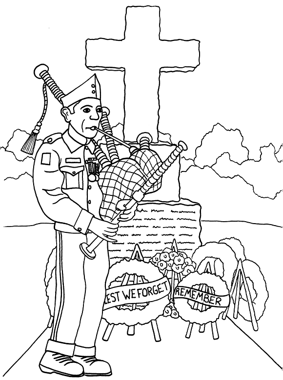 Downloadable Memorial Day Coloring Pages