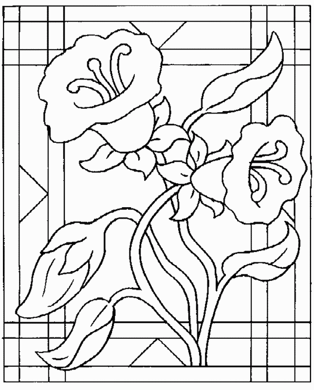 Flower Coloring Page For Teens