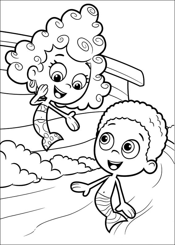 Free Bubble Guppies Coloring Pages