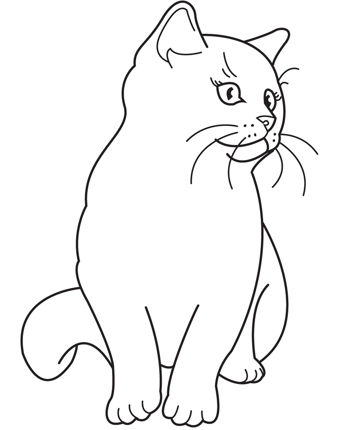 Free Kitten Coloring Pages Printable