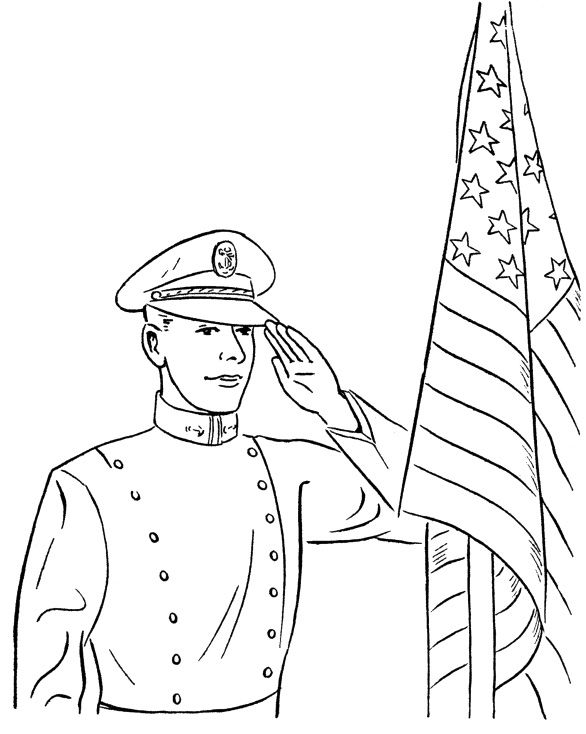 Free Soldier Memorial Day Coloring Pages