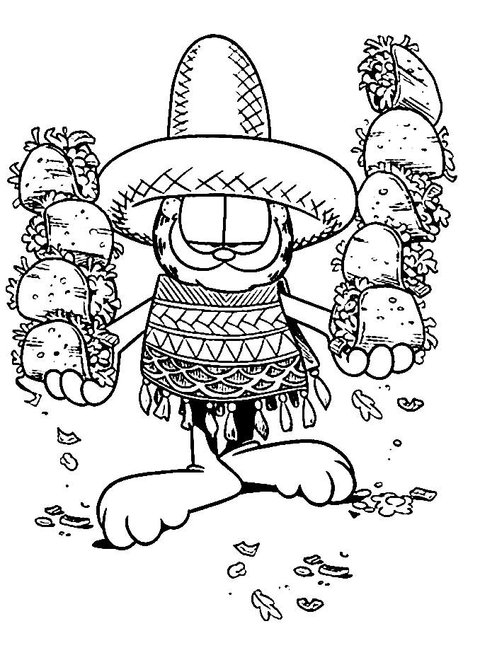 Garfield Loves Cinco De Mayo